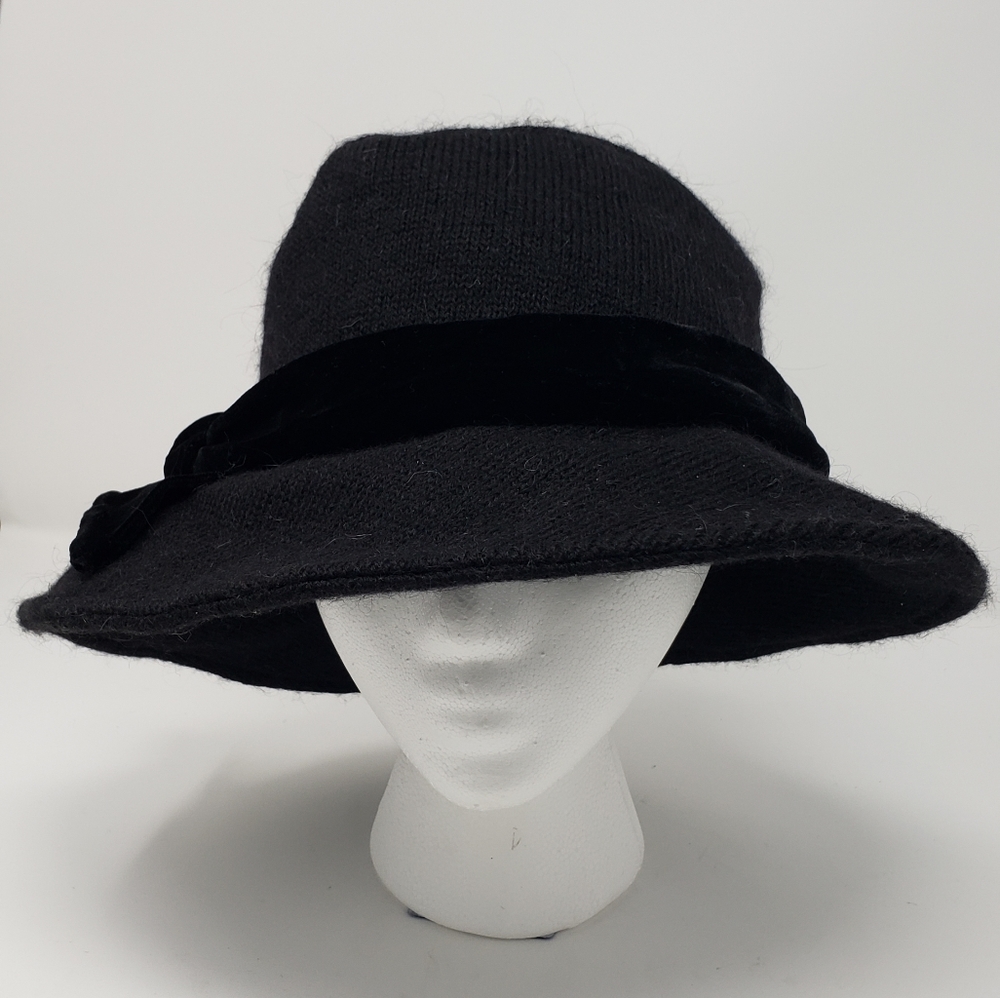 Firenze Angiolo Frasconi Black Bucket Winter Hat